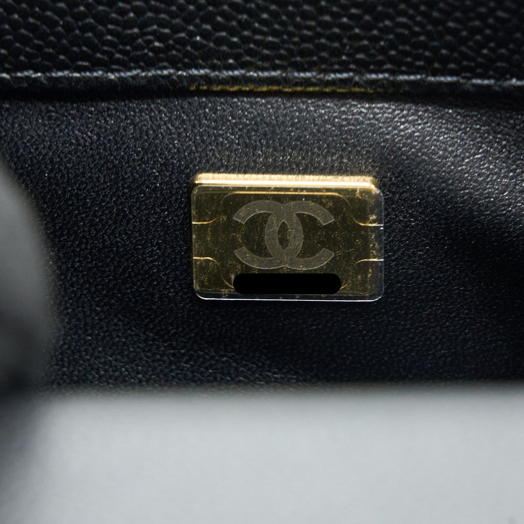 Chanel 23P Coco Love Flap Bag Caviar Black  (Microchip)