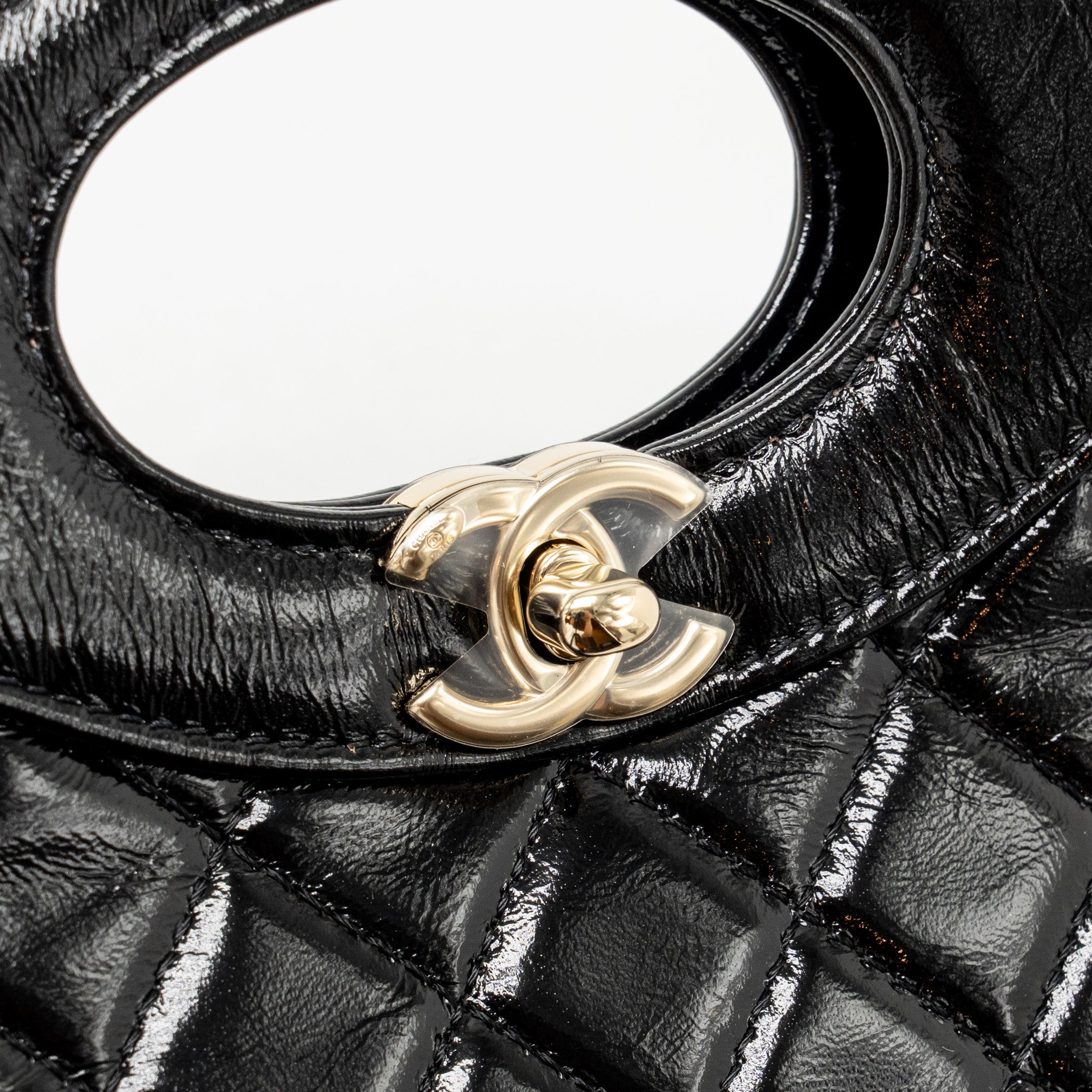 Chanel Mini 31 Bag Shiny Lambskin Black L (microchip)