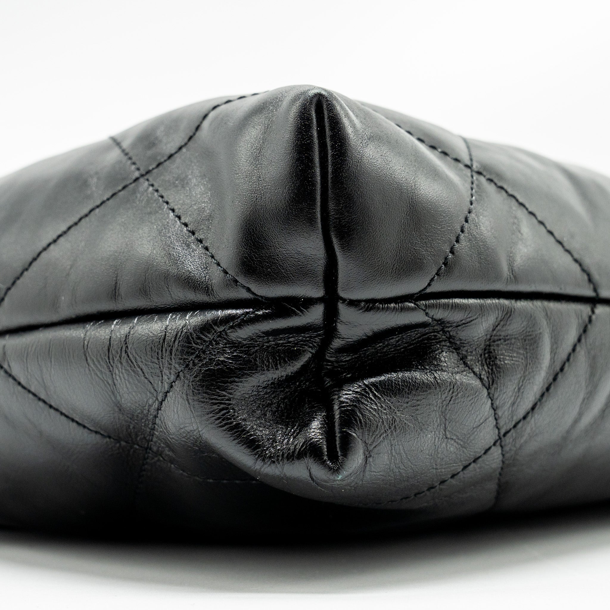 Chanel Small 22 Bag Shiny Calfskin Black  (Microchip)