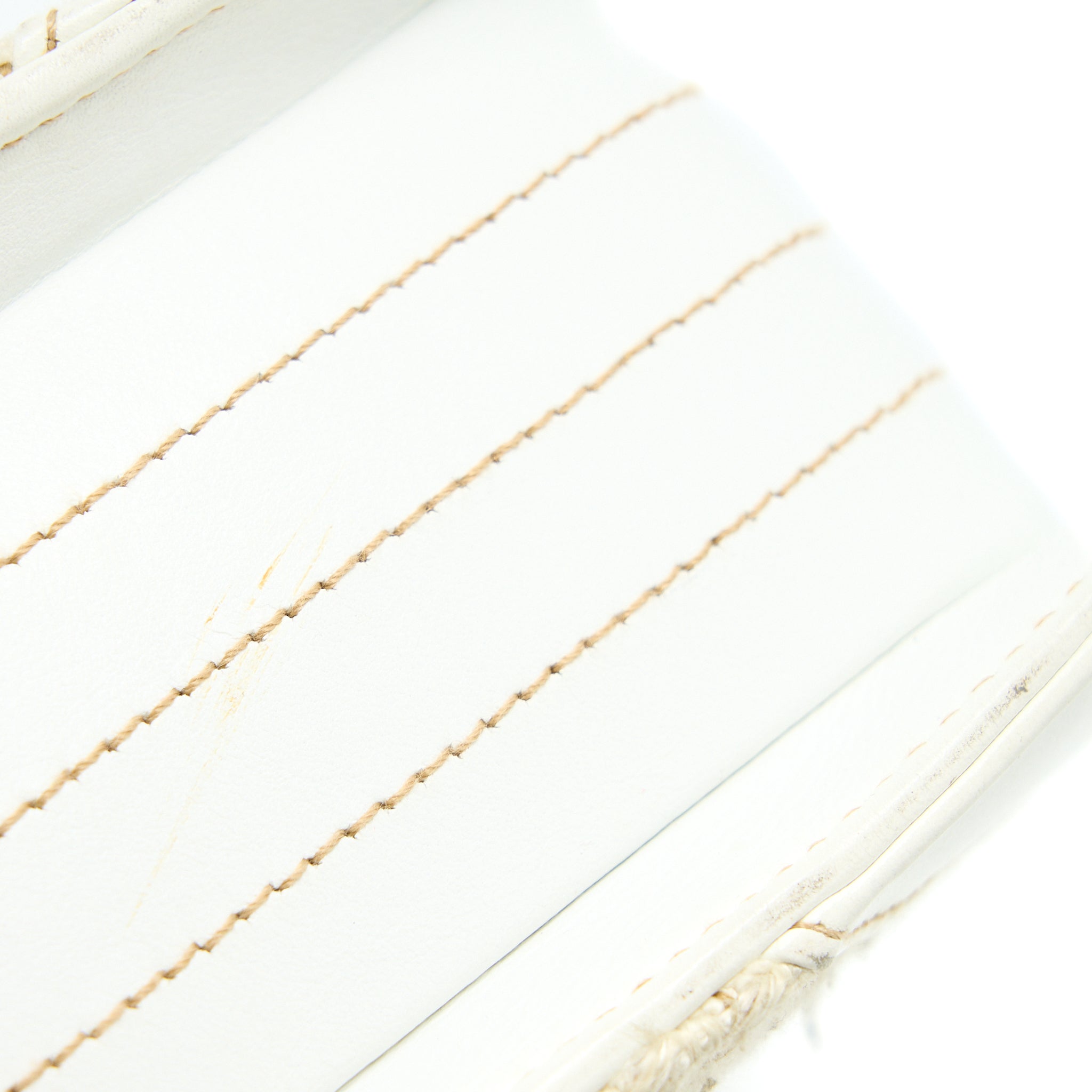 Chanel Vintage Flap Bag Tweed / Leather White