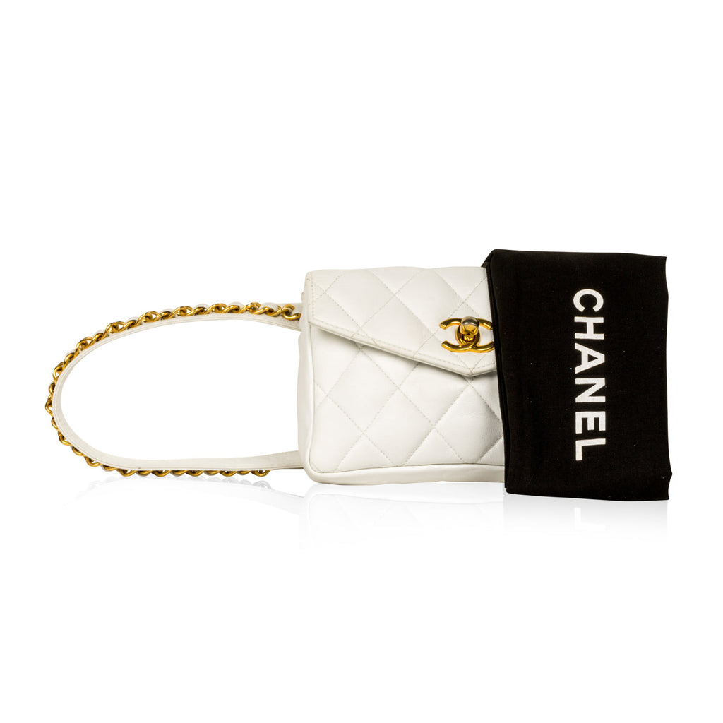 Chanel Vintage Bum Bag - White