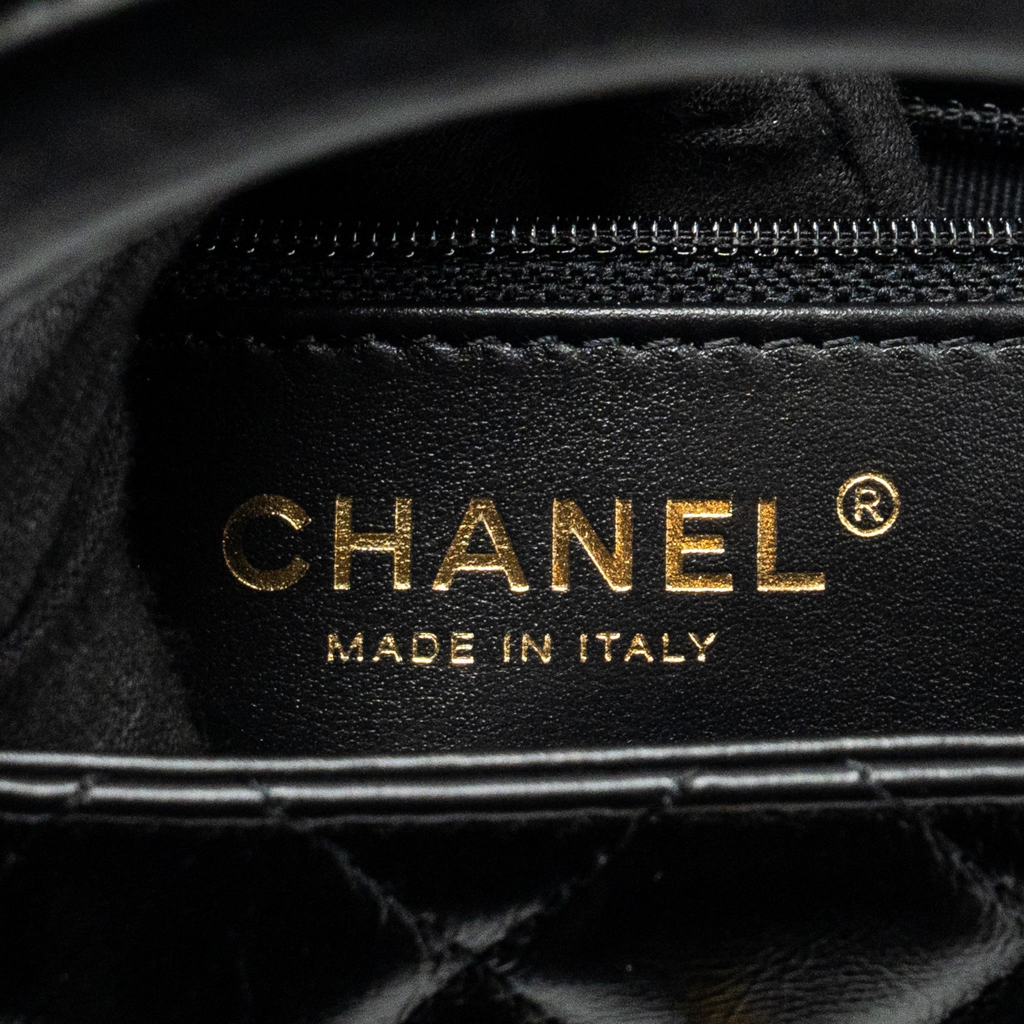 Chanel 24a Mini Shopping Tote/ Mini Kelly Calfskin Black  (microchip)