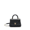 Chanel Mini Coco Handle 20cm Caviar Black L