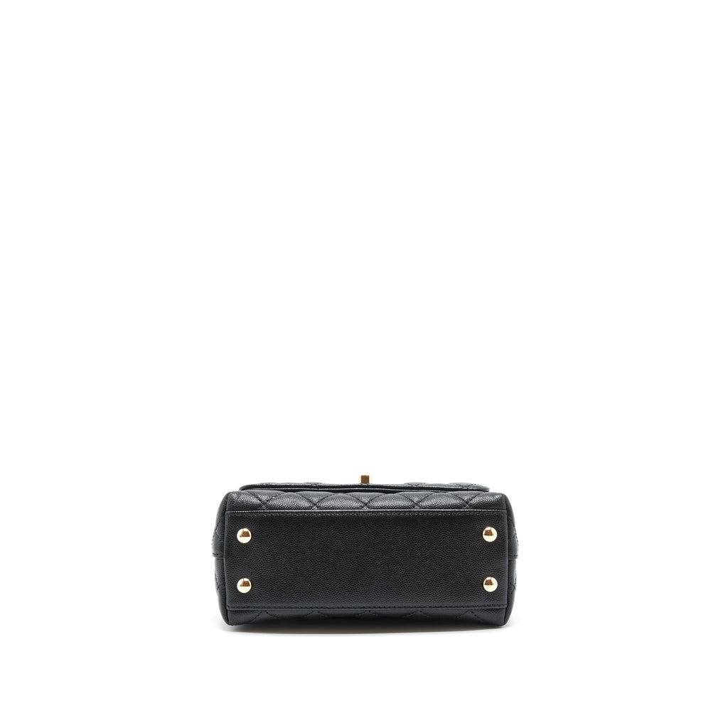 Chanel Mini Coco Handle 20cm Caviar Black L