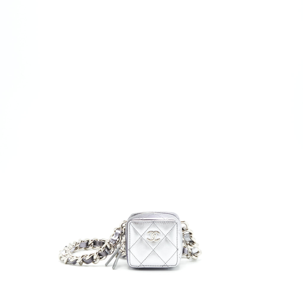 Chanel Mini Vanity with Giant Chain Silver
