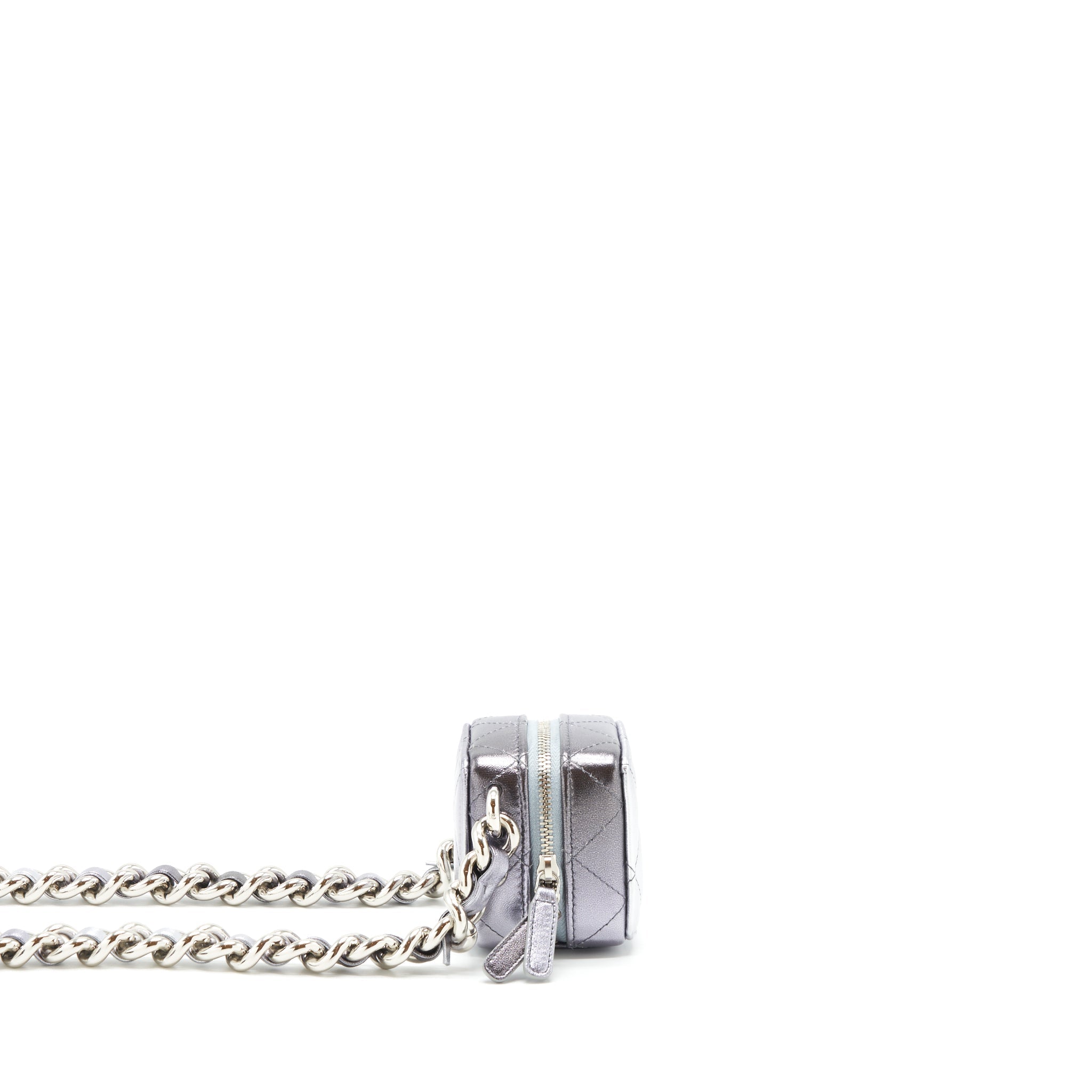 Chanel Mini Vanity with Giant Chain Silver