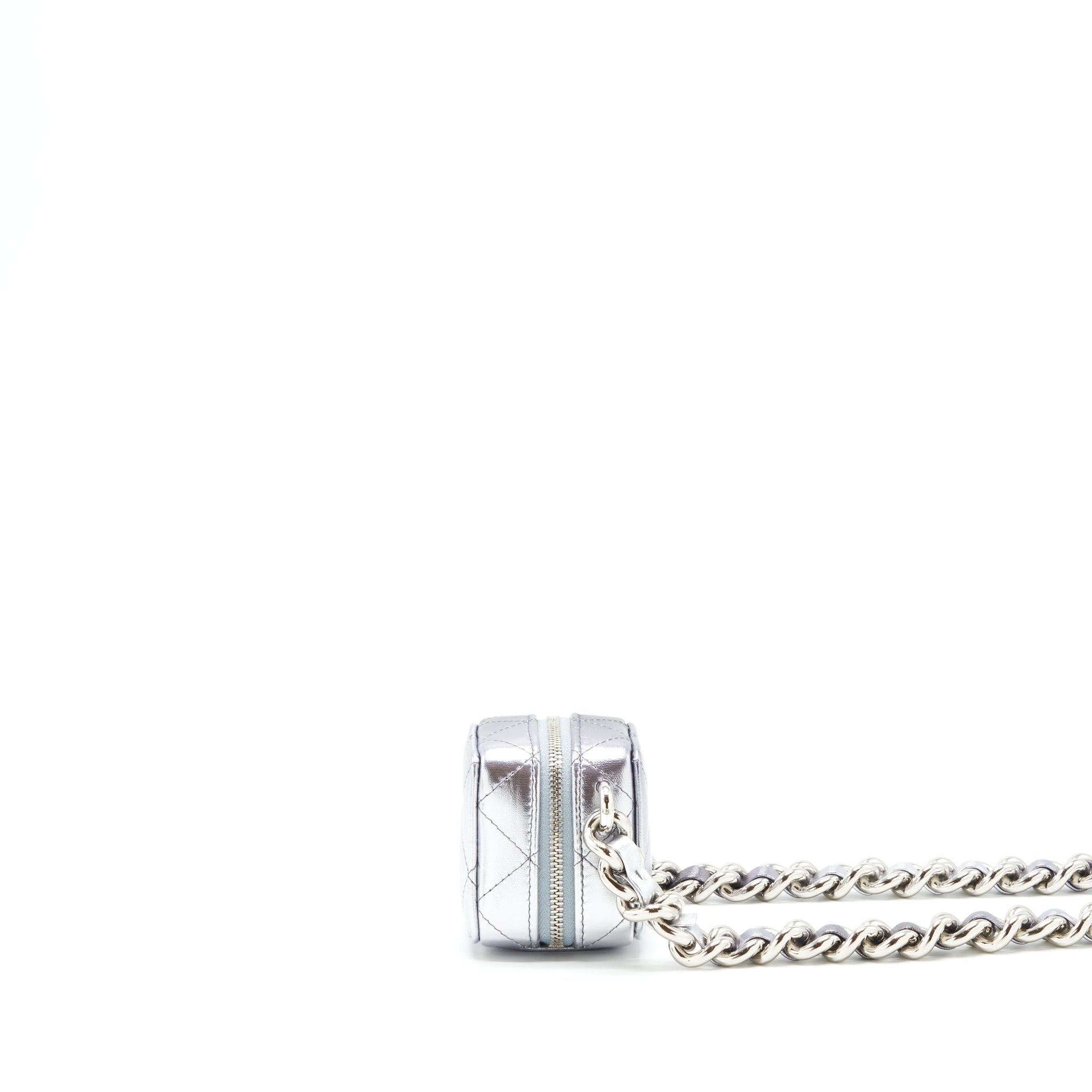 Chanel Mini Vanity with Giant Chain Silver
