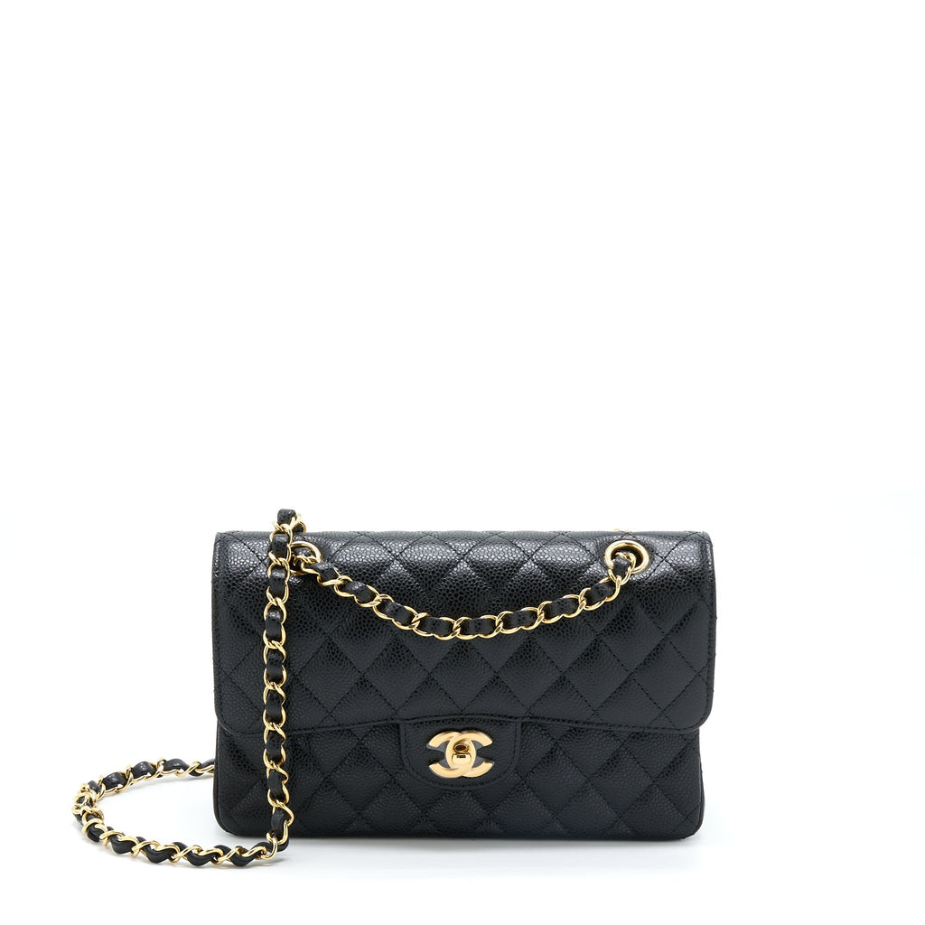 Chanel Small Classic Double Flap Bag Caviar Black