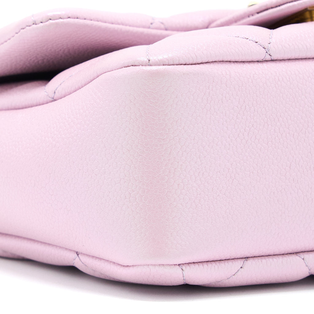 Chanel 21K My Perfect Mini Flap Bag Caviar Pink  (Microchip)