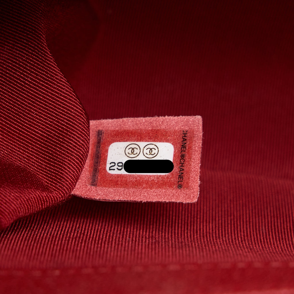 Chanel Medium Boy Bag Grained Calfskin Red