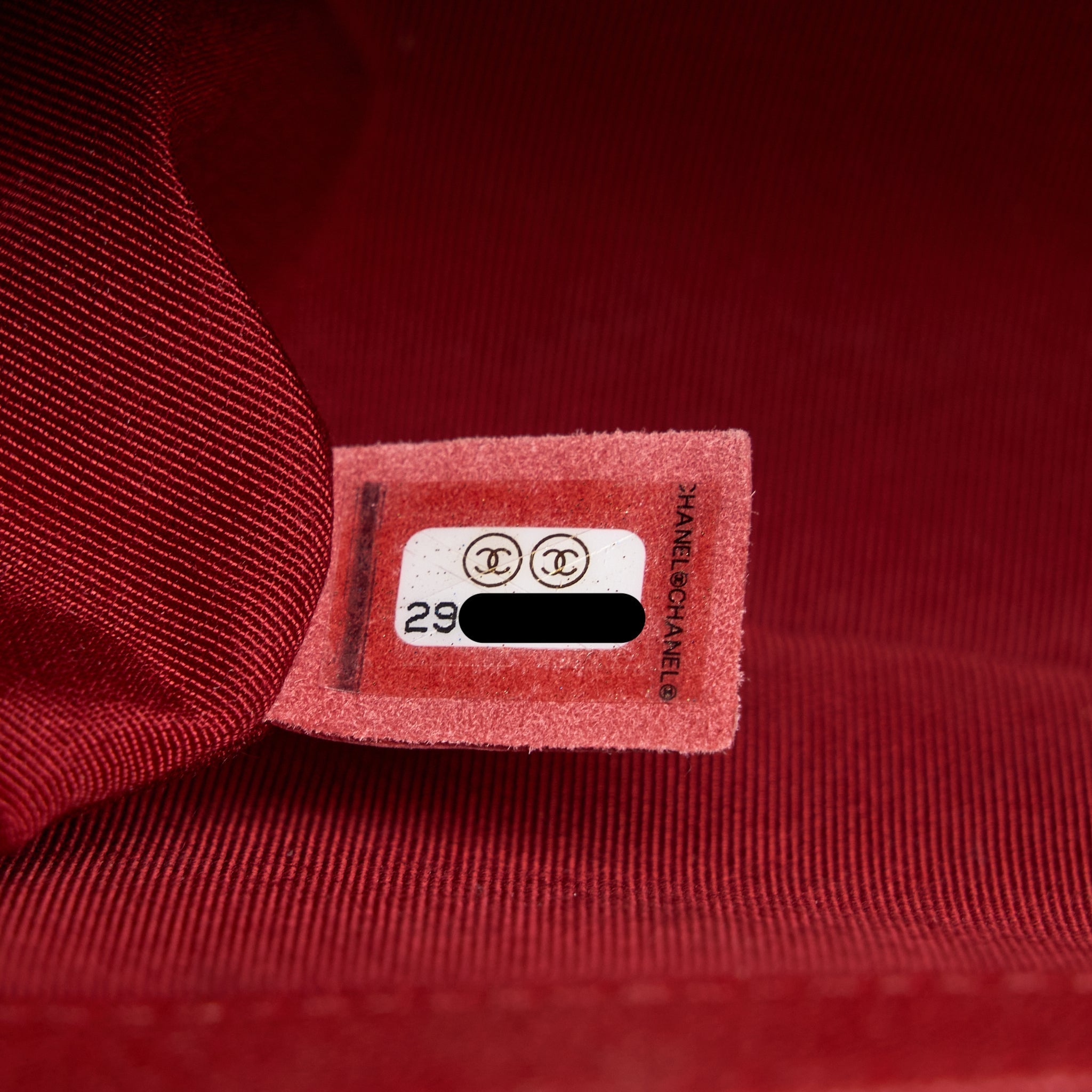 Chanel Medium Boy Bag Grained Calfskin Red