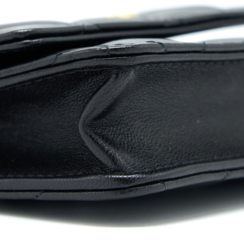 Chanel Jewel Hook Cardholder Lambskin Black