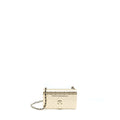 Chanel Mini Evening Bag Gold Tone Hammered Metal And Gold Tone Metal (Microchip )