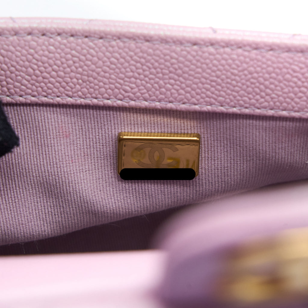Chanel 21K My Perfect Mini Flap Bag Caviar Pink  (Microchip)