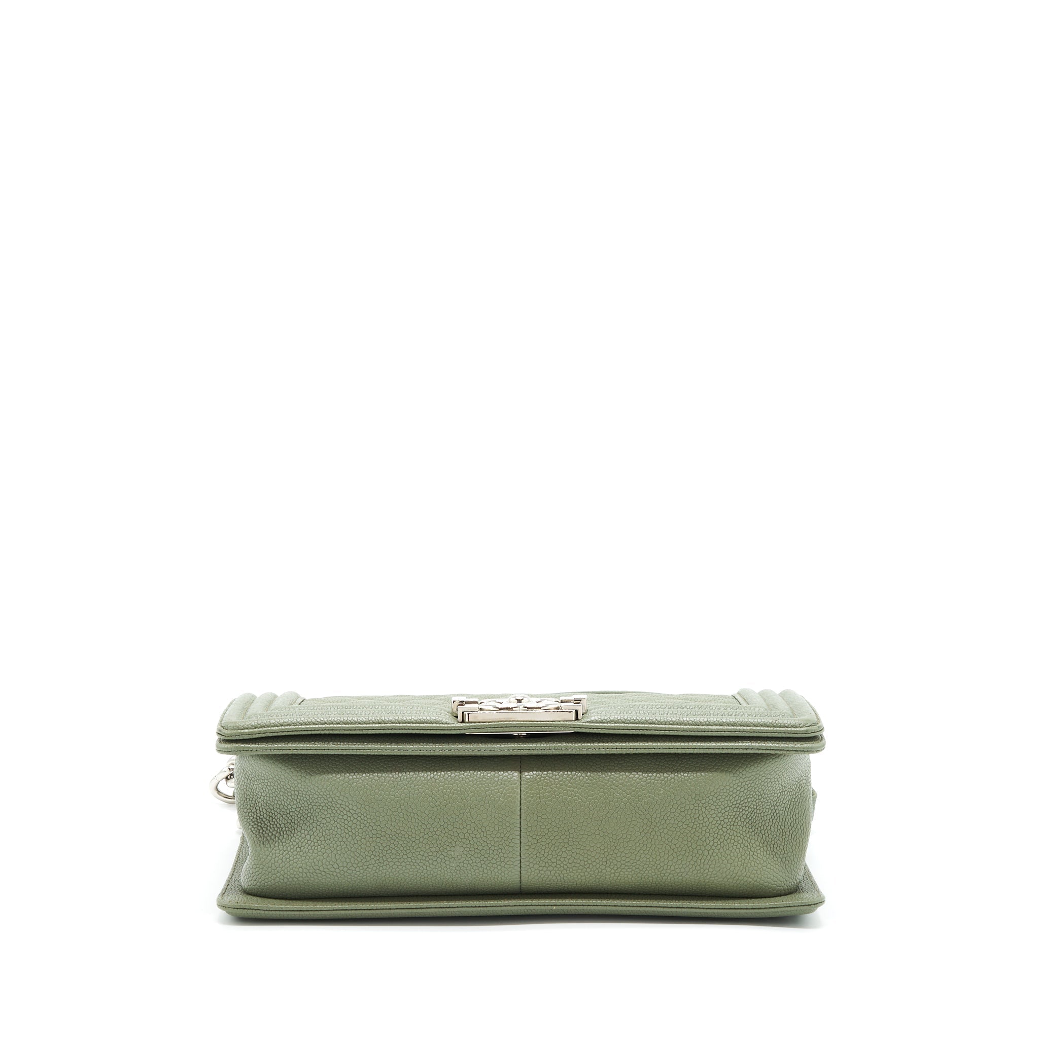 Chanel Medium Boy Bag Caviar Light Green L
