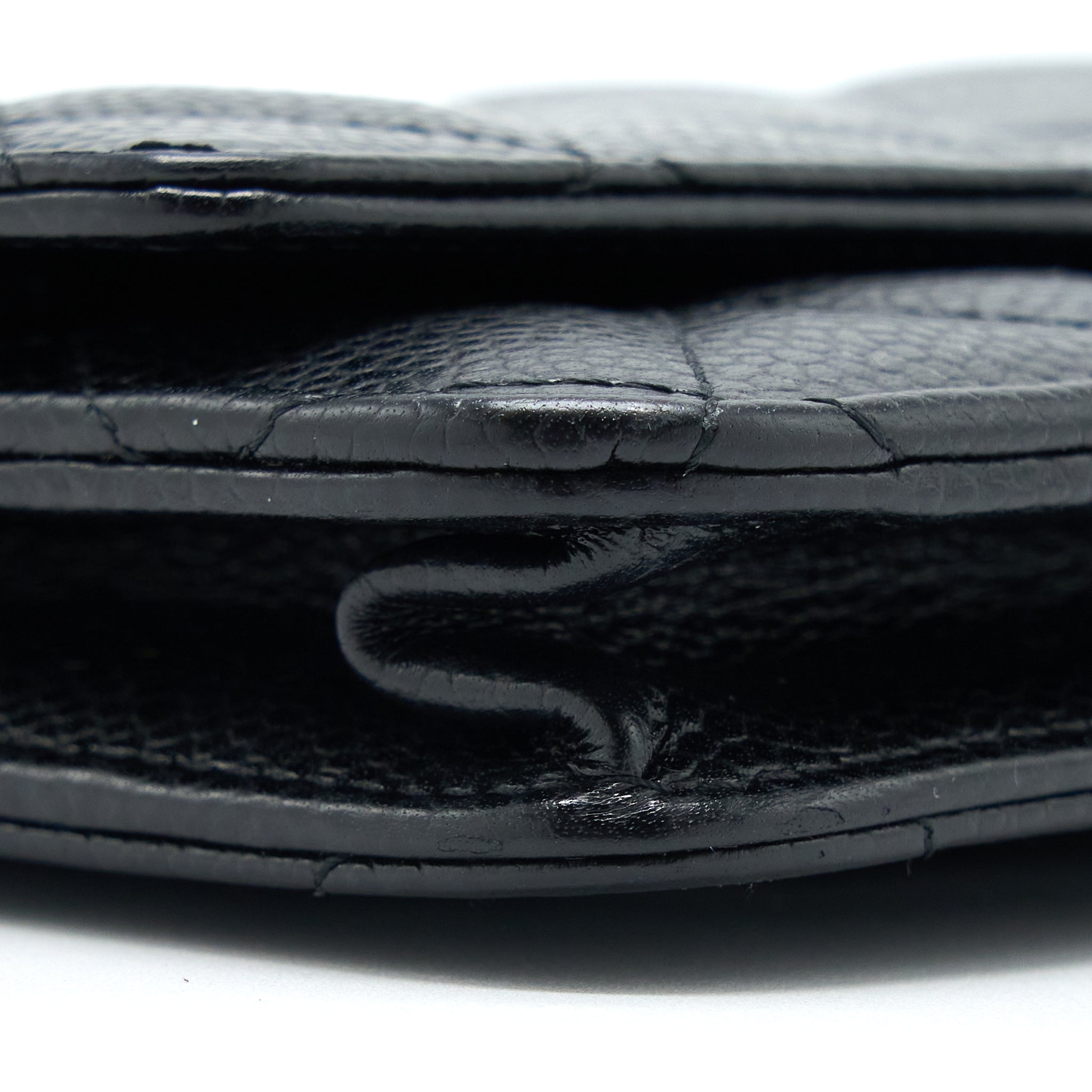 Chanel Classic Wallet on Chain Caviar Black