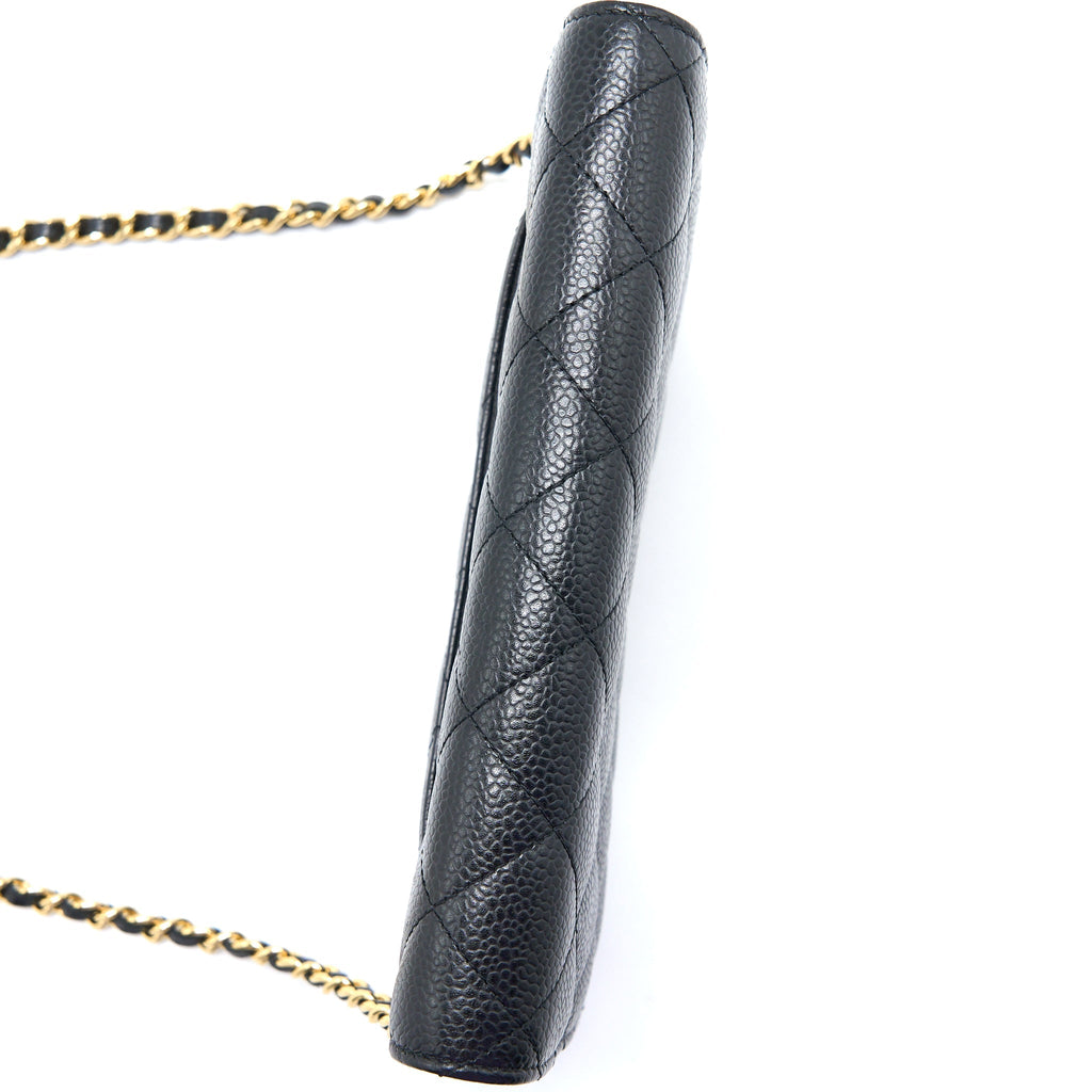 Chanel Classic Wallet on Chain Caviar Black