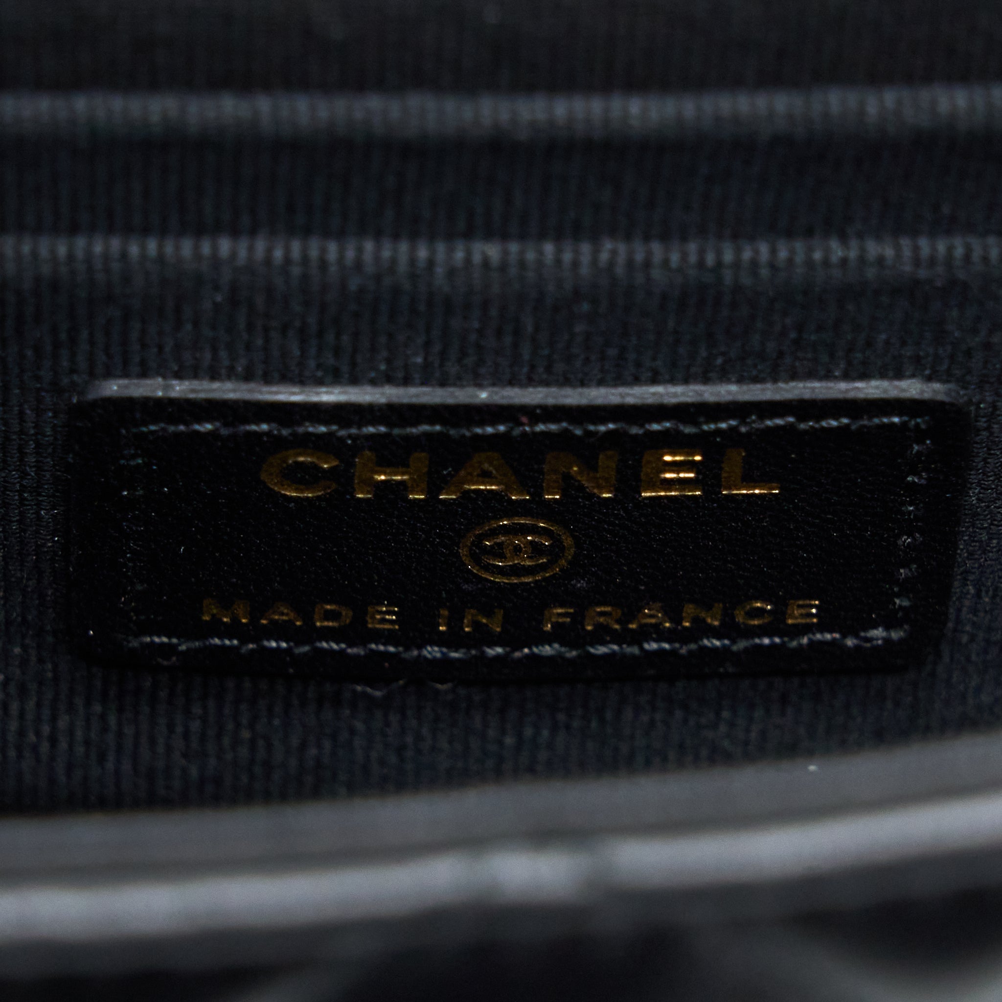 Chanel Top Handle Mini Flap Bag Lambskin Black L