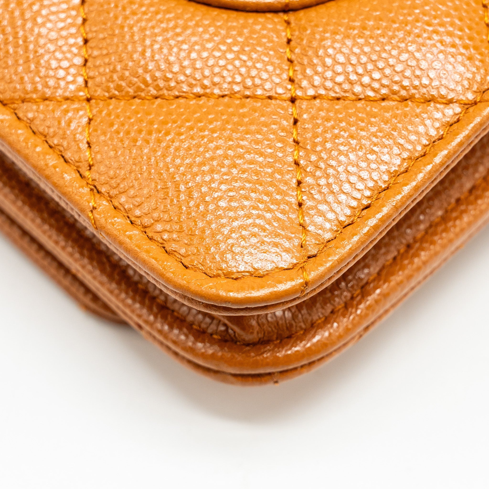 Chanel Classic Wallet on Chain Caviar Light Brown L (Microchip)