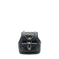 Chanel Duma Mini Backpack Lambskin Black L(Microchip)