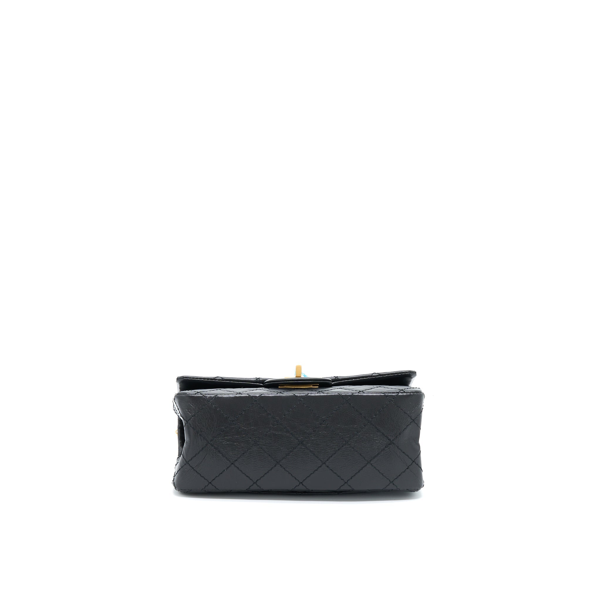 Chanel Mini 2.55 Reissue Flap Bag Aged Calfskin Black