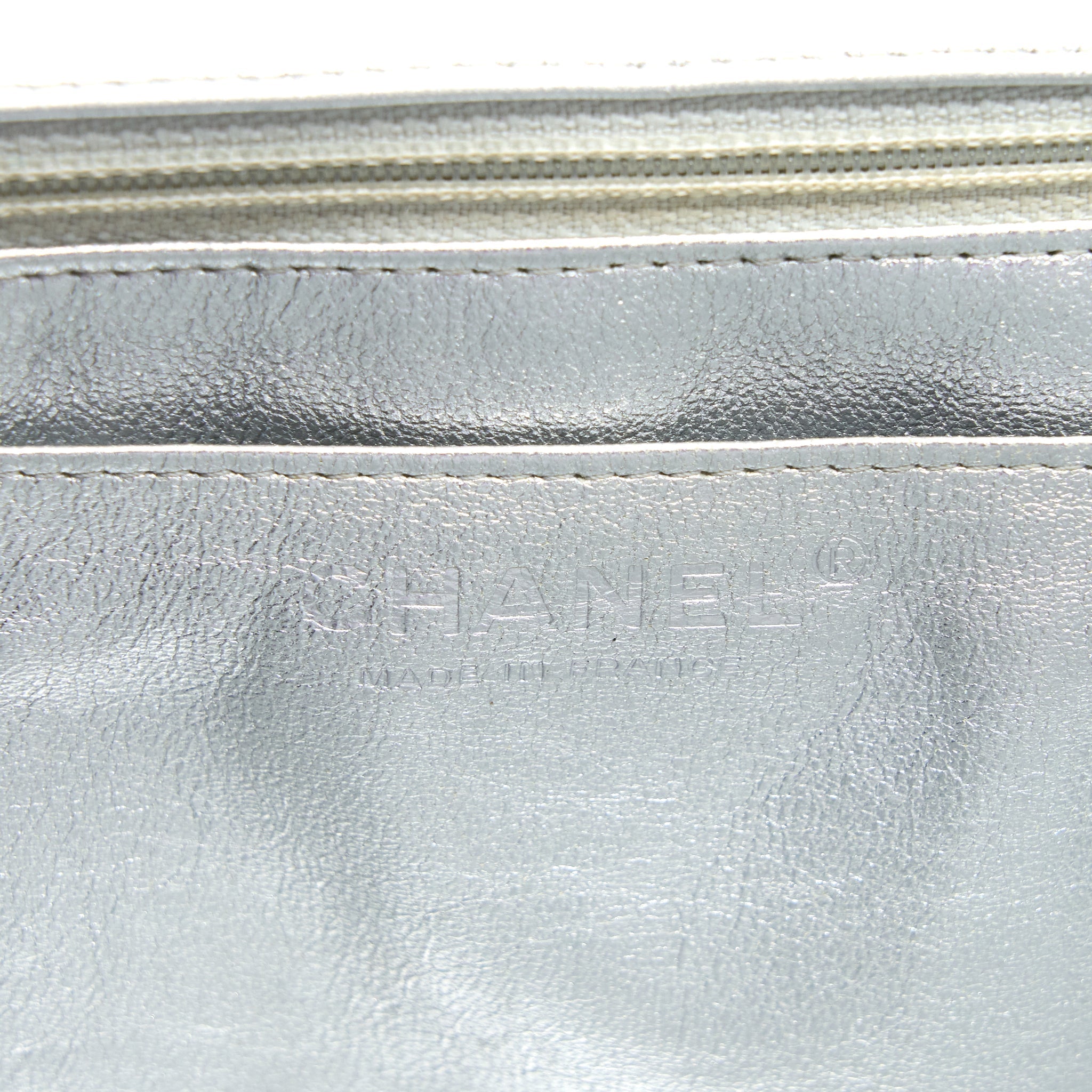 Chanel Maxi Classic Single Flap Bag Lambskin Silver