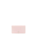 Chanel Camellia Long Wallet Lambskin Light Pink/Dark Brown