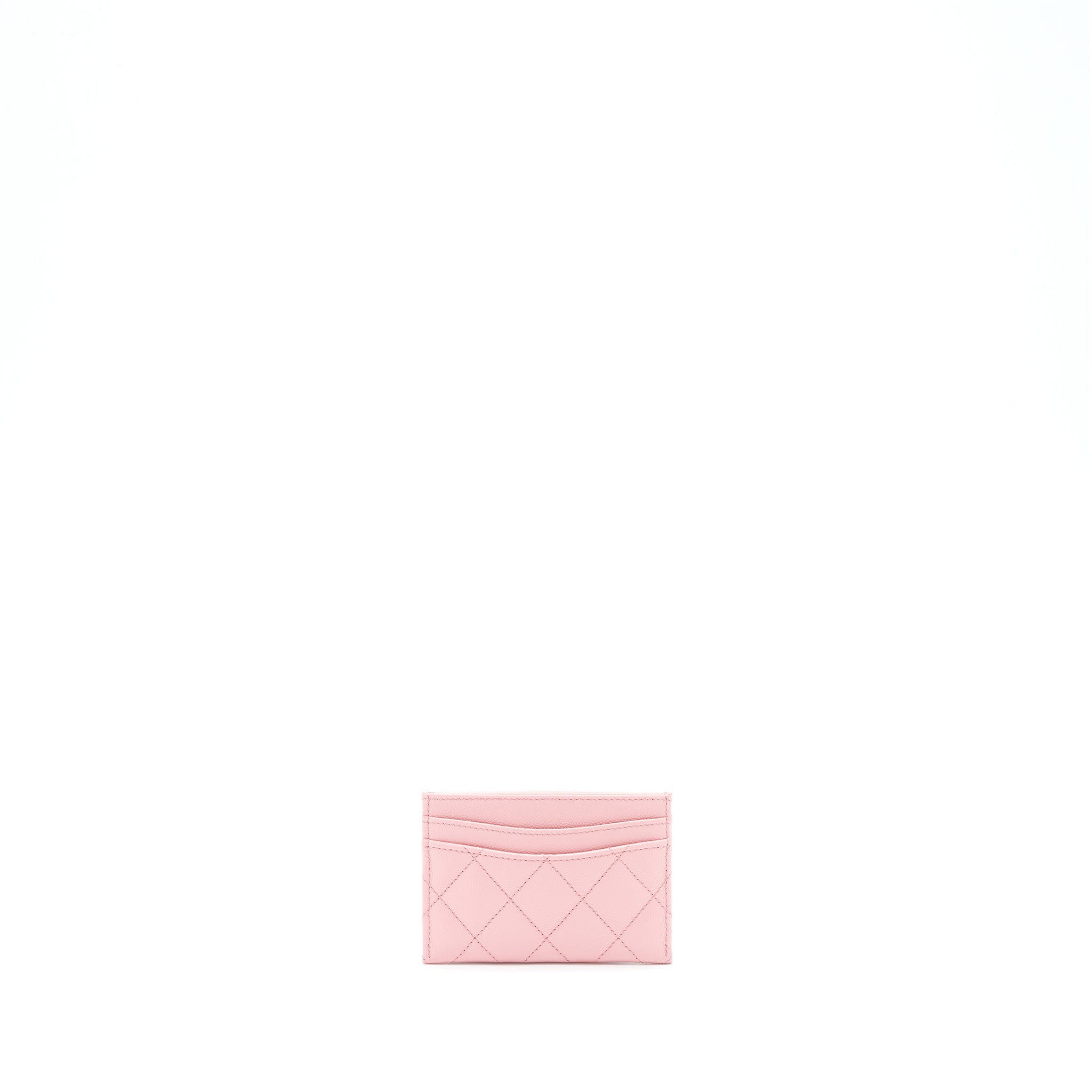 Chanel Classic Card Holder Caviar Pink L