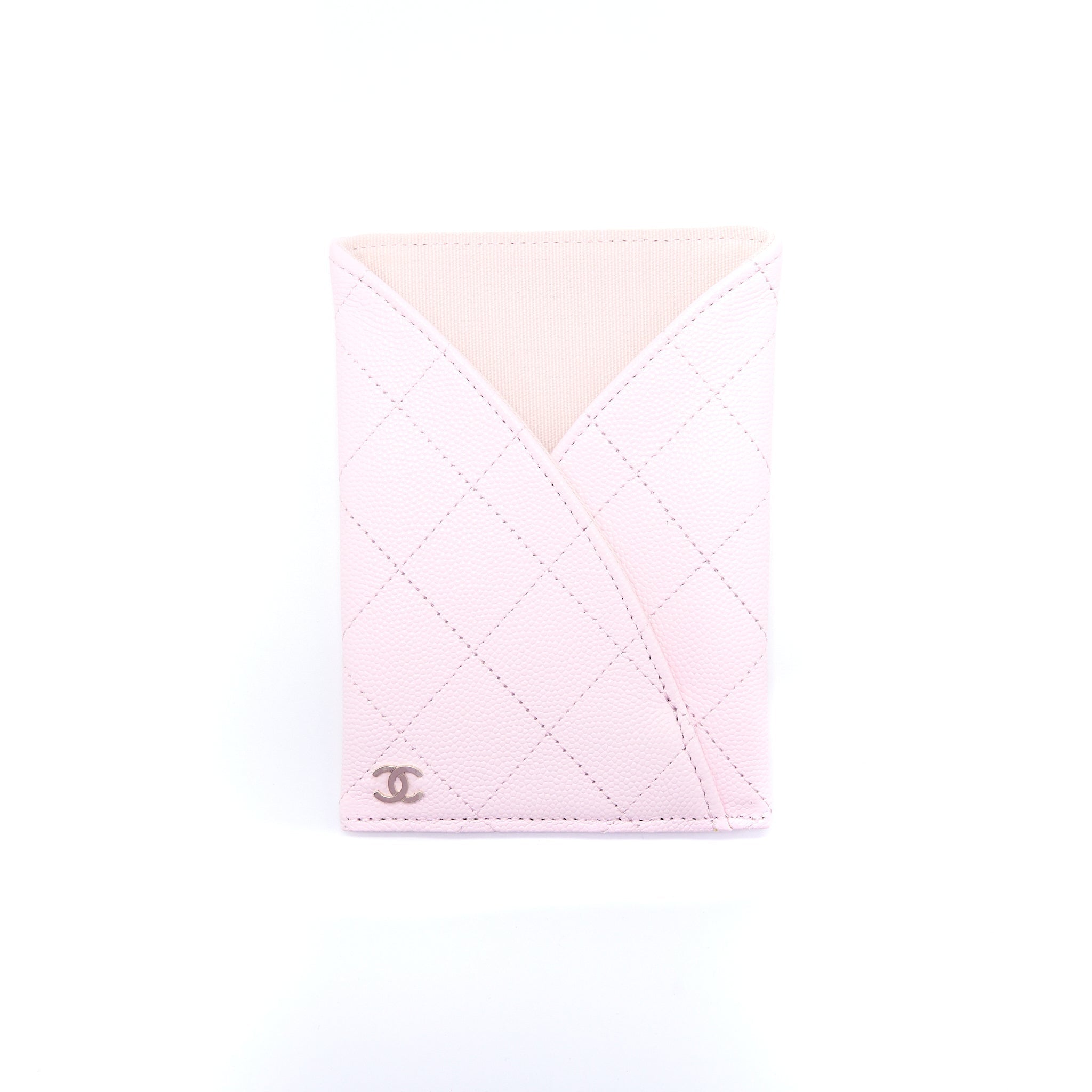Chanel 2 in 1 Wallet on Chain Caviar Light Pink L