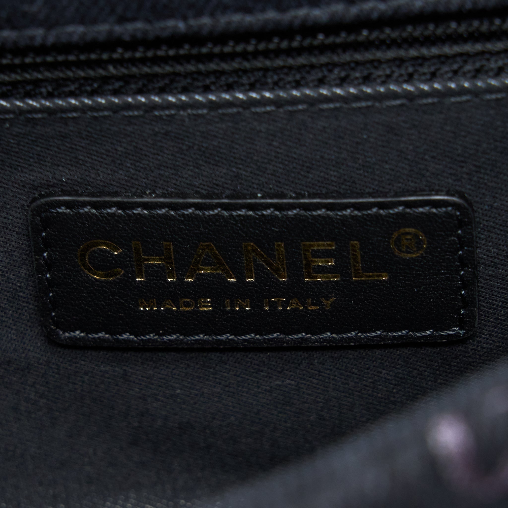 Chanel 22P Black Denim Flap Bag Brushed (Microchip)