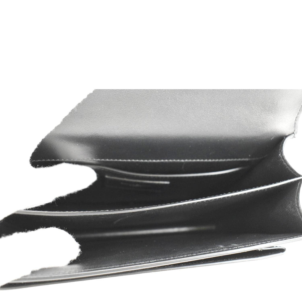 YVES SAINT LAURENT Monogram Sunset Medium Leather Shoulder Bag Black