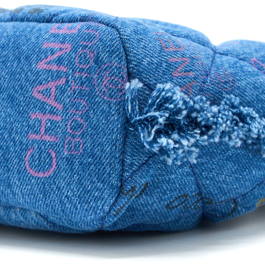Chanel 22P Small Blue Denim Bucket Bag L (Microchip)
