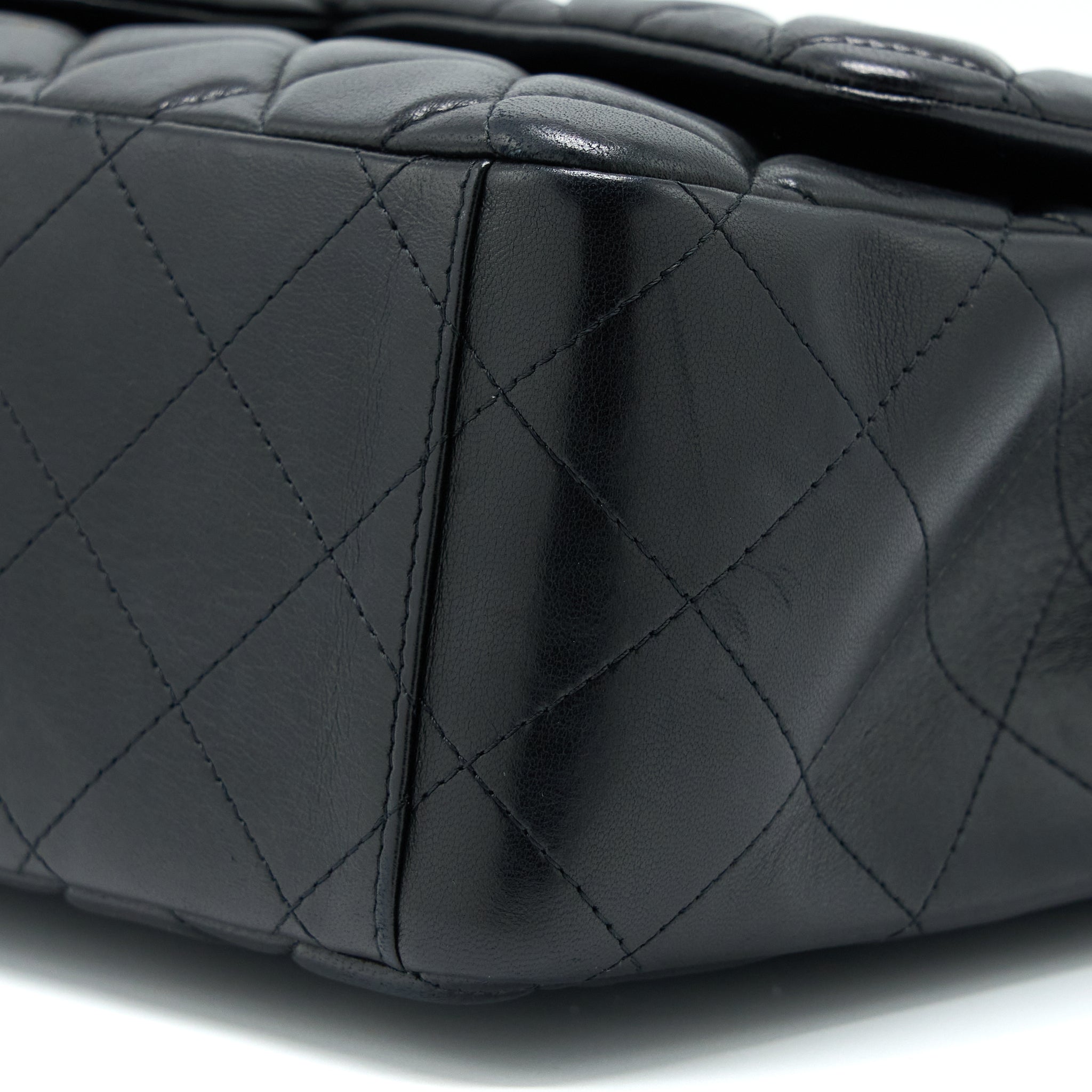 Chanel Maxi Single Flap Bag Lambskin Black