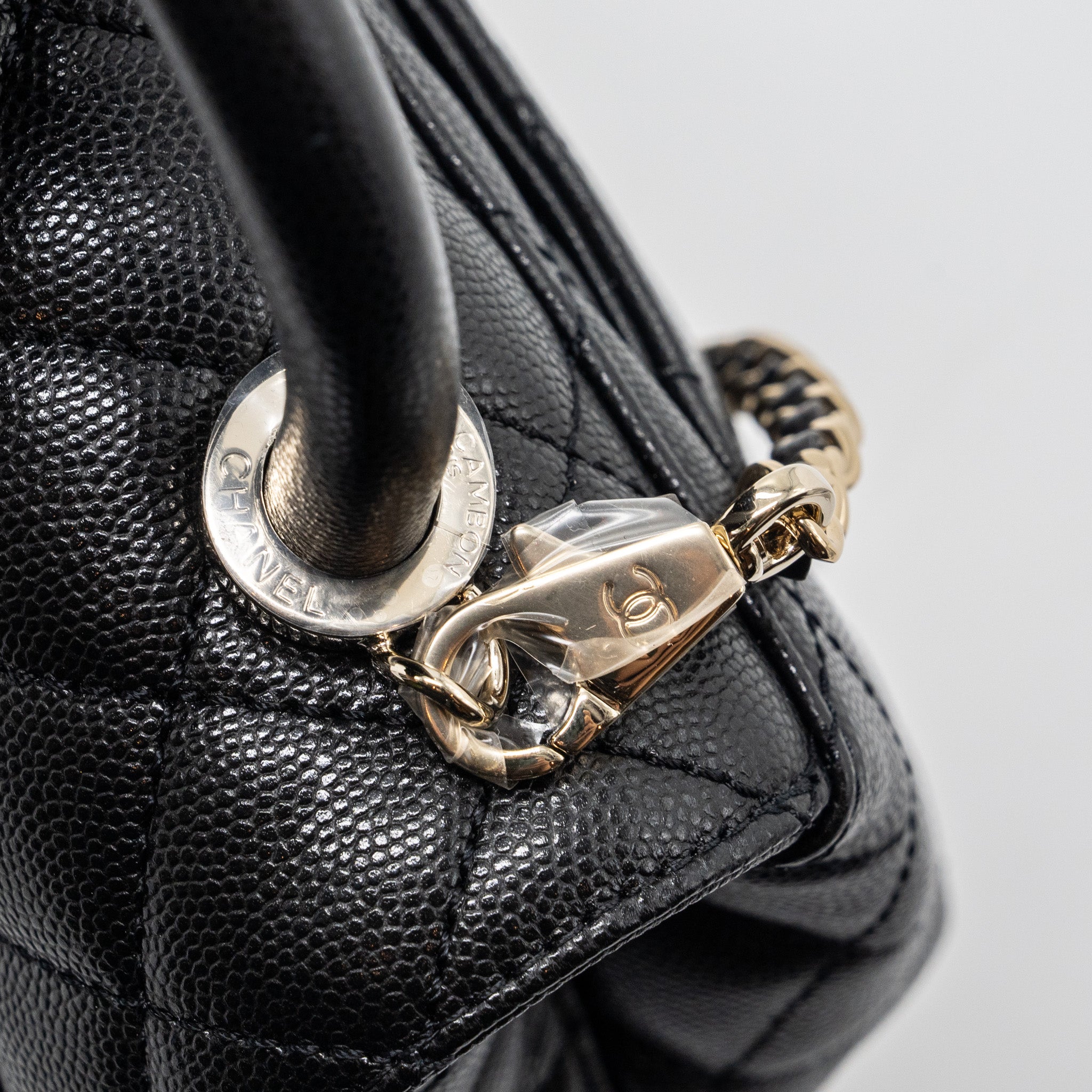 Chanel Coco handle Mini Caviar Black L (Microchip)