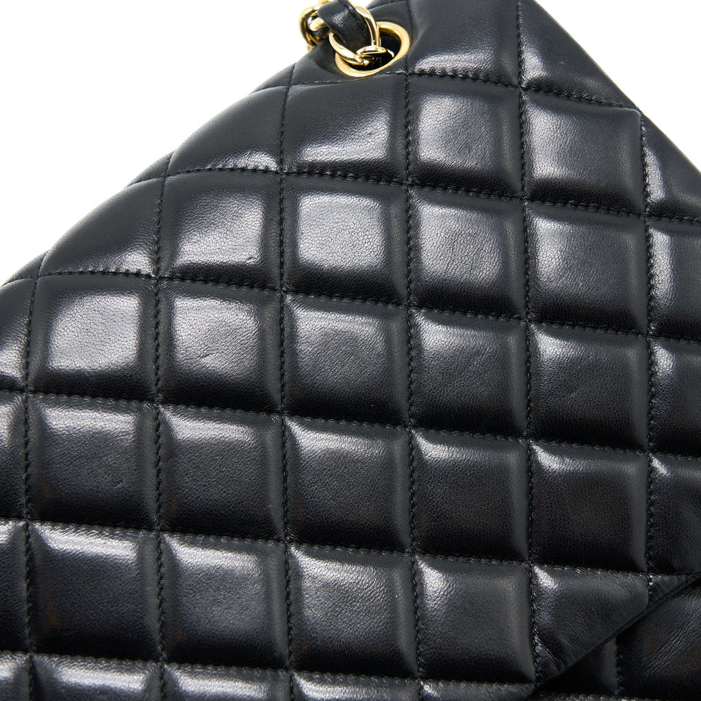 Chanel Maxi Single Flap Bag Lambskin Black