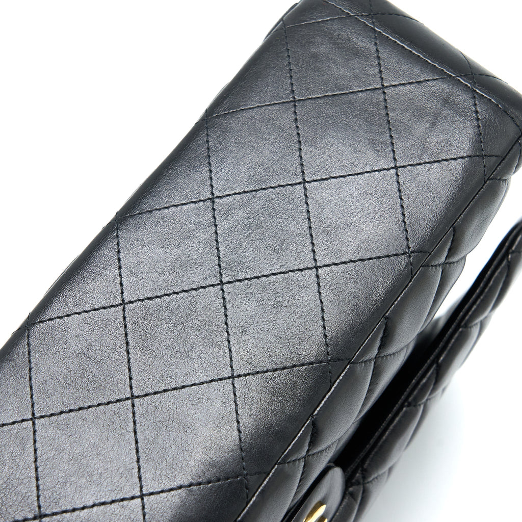 Chanel Maxi Single Flap Bag Lambskin Black