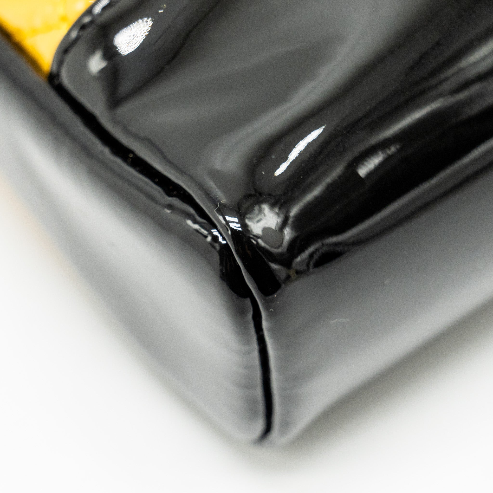 Chanel Mini 31 Bag Patent Black/Yellow L (Microchip)