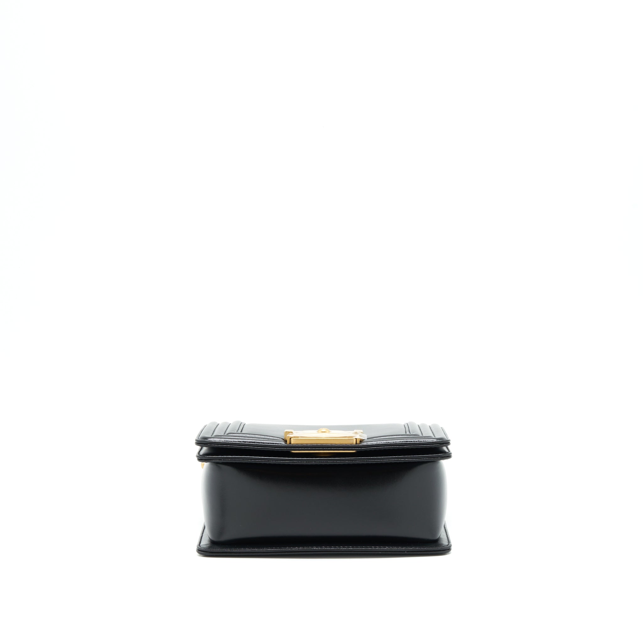 Chanel 22P Mini Boy chain handbag Calfskin black