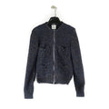 Chanel Navy Knit Cardigan - Size 36