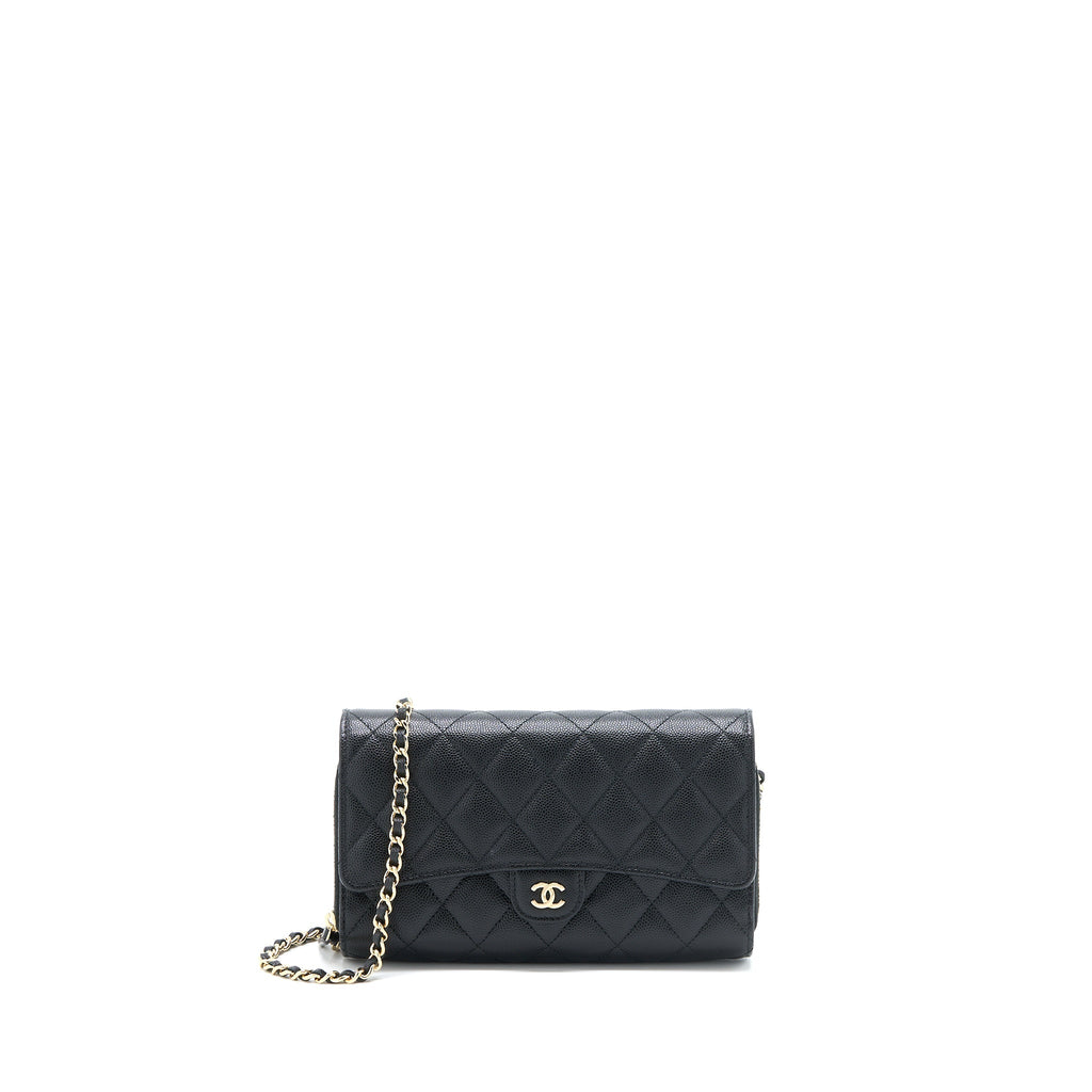 Chanel 3 in 1 Wallet on Chain Caviar Black L