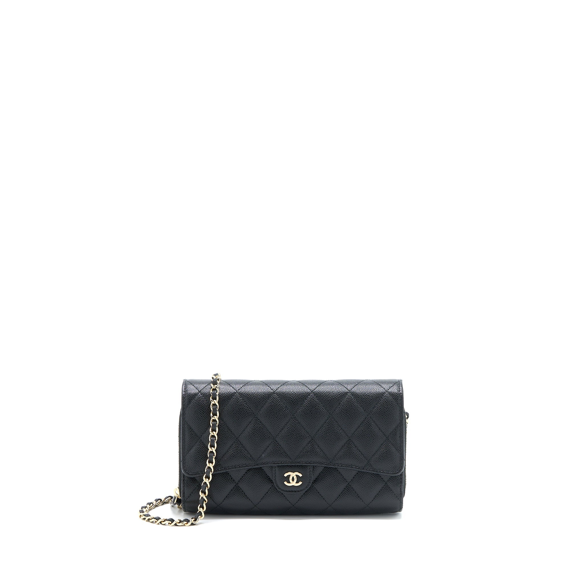 Chanel 3 in 1 Wallet on Chain Caviar Black L