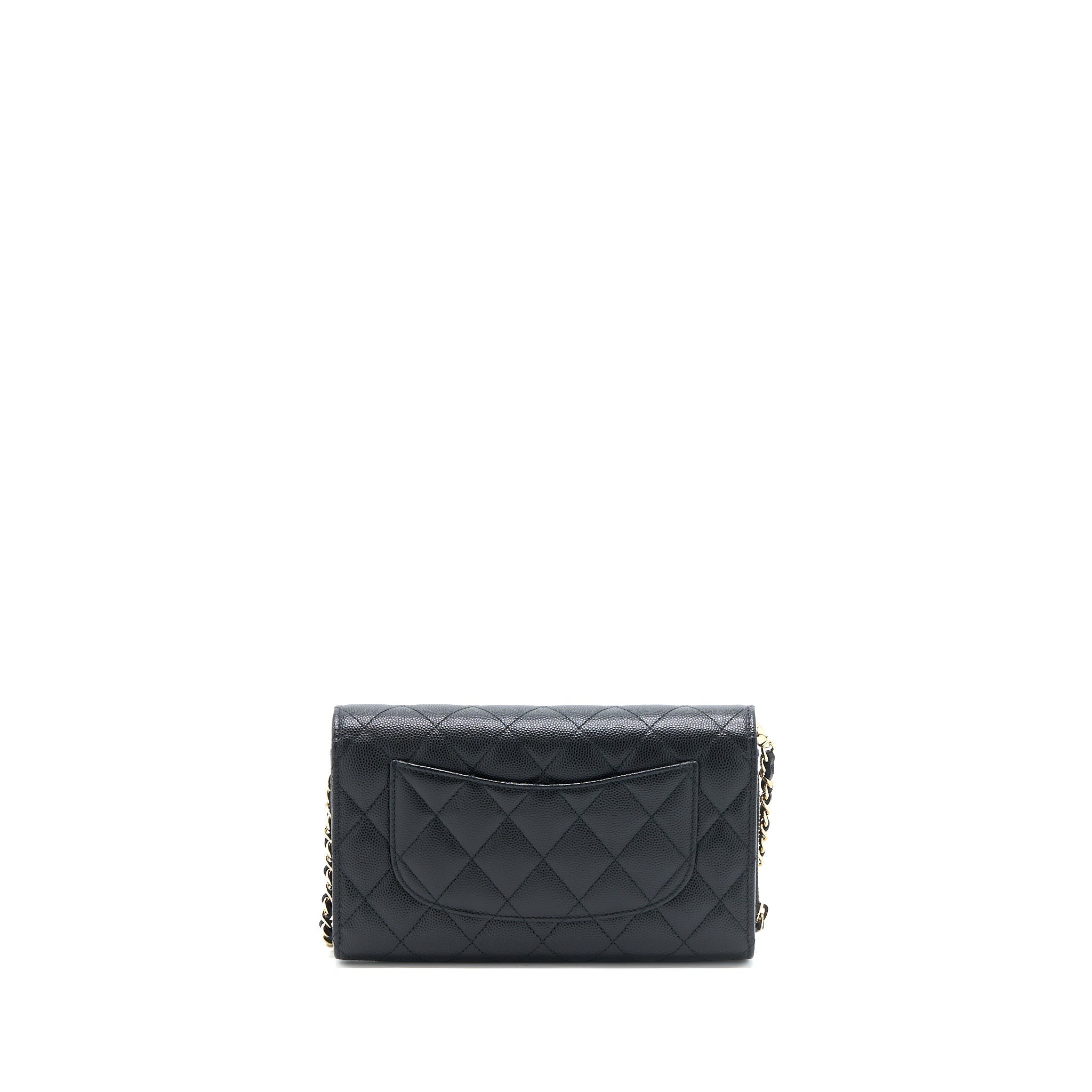 Chanel 3 in 1 Wallet on Chain Caviar Black L