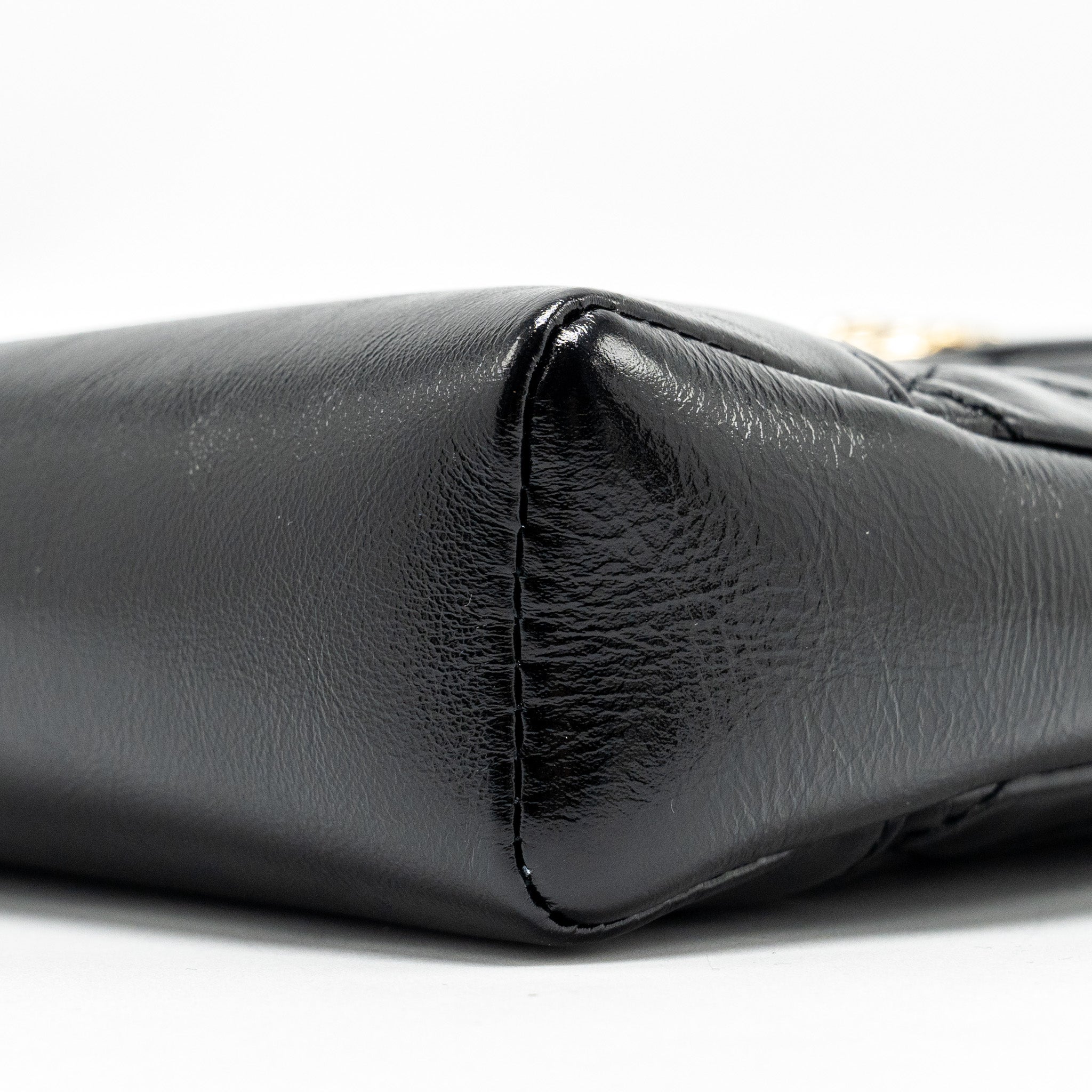 Chanel mini 31 bag shiny calfskin black L (microchip)