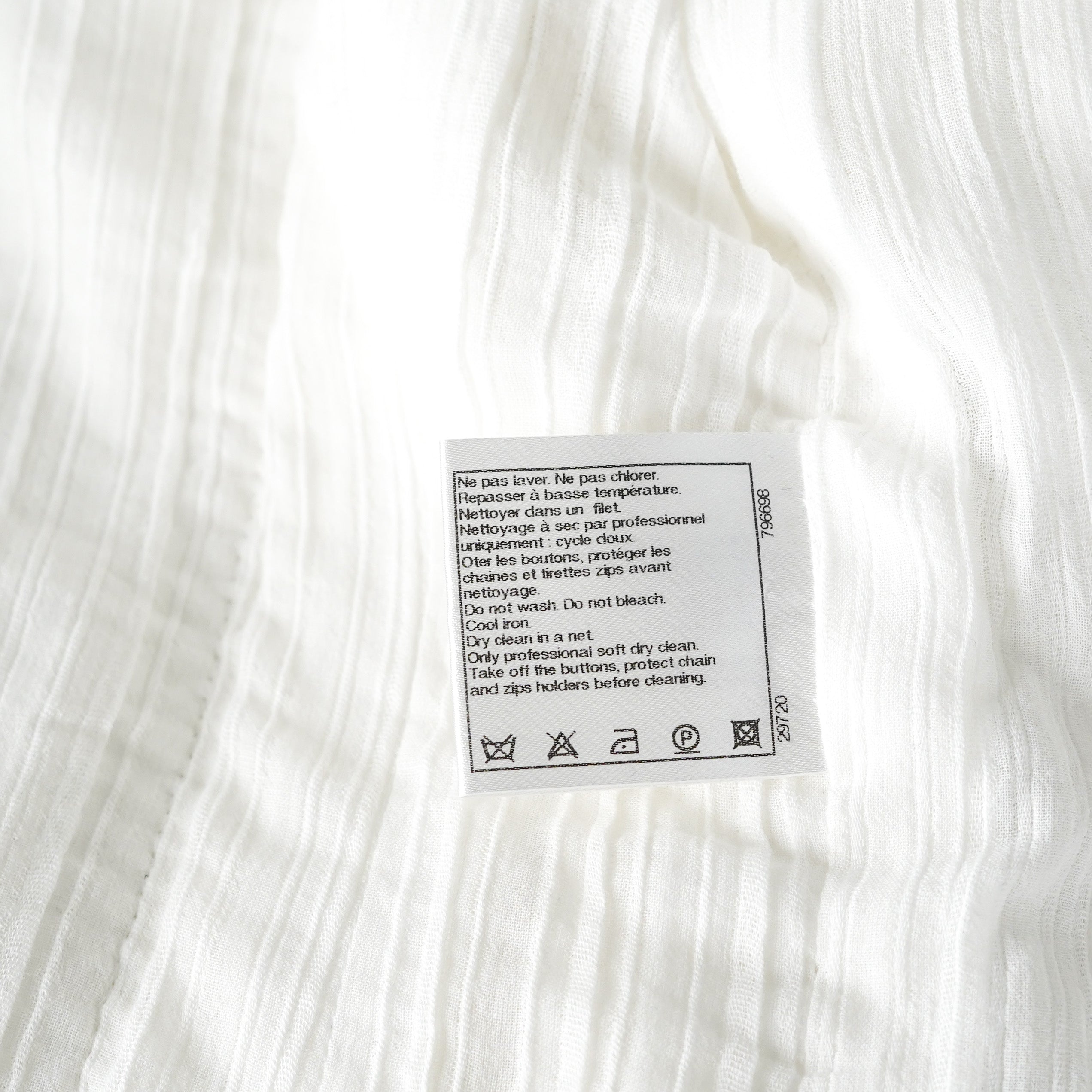 Chanel Short Jacket White 38
