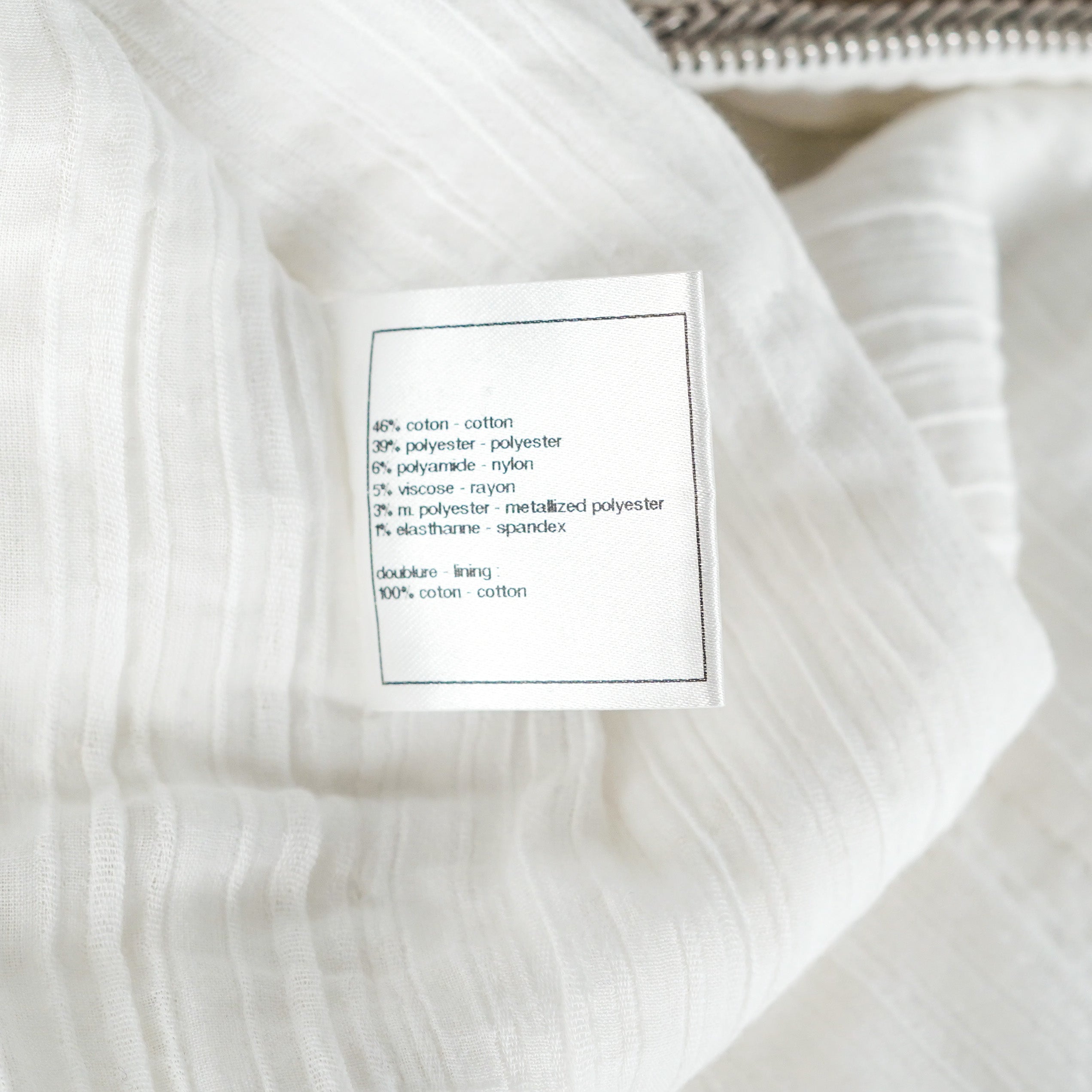 Chanel Short Jacket White 38