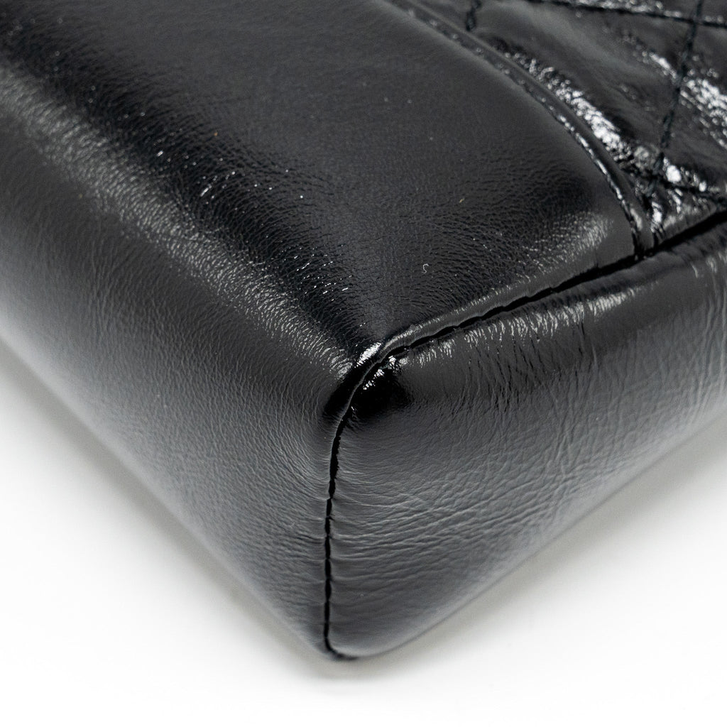 Chanel mini 31 bag shiny calfskin black L (microchip)