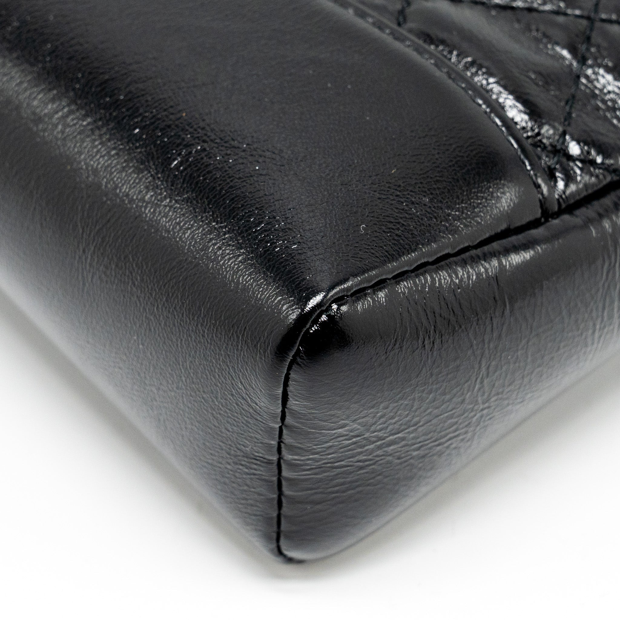 Chanel mini 31 bag shiny calfskin black L (microchip)