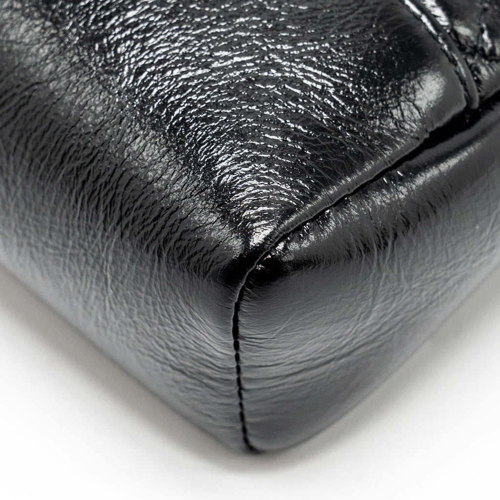 Chanel mini 31 bag shiny calfskin black L (microchip)