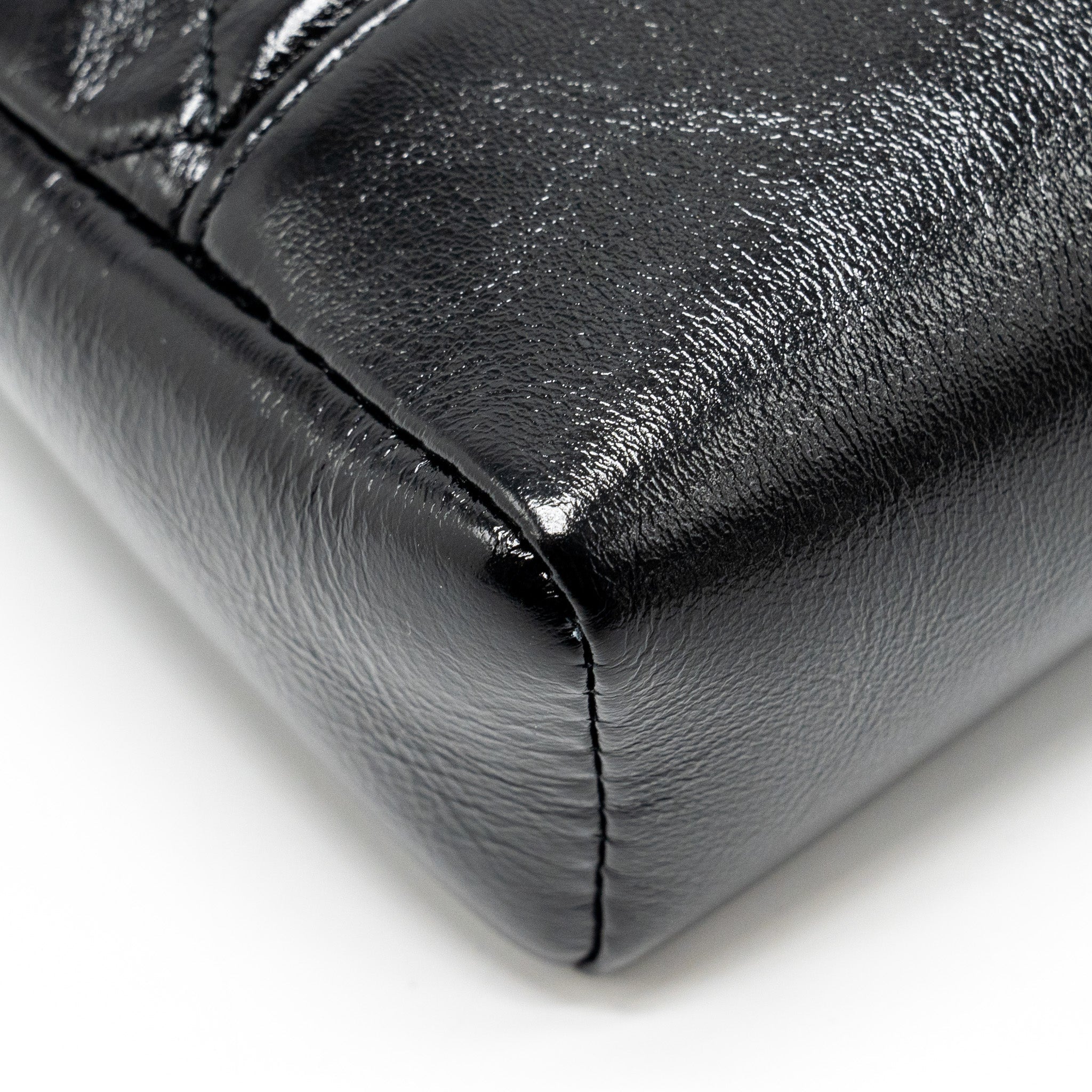 Chanel mini 31 bag shiny calfskin black L (microchip)