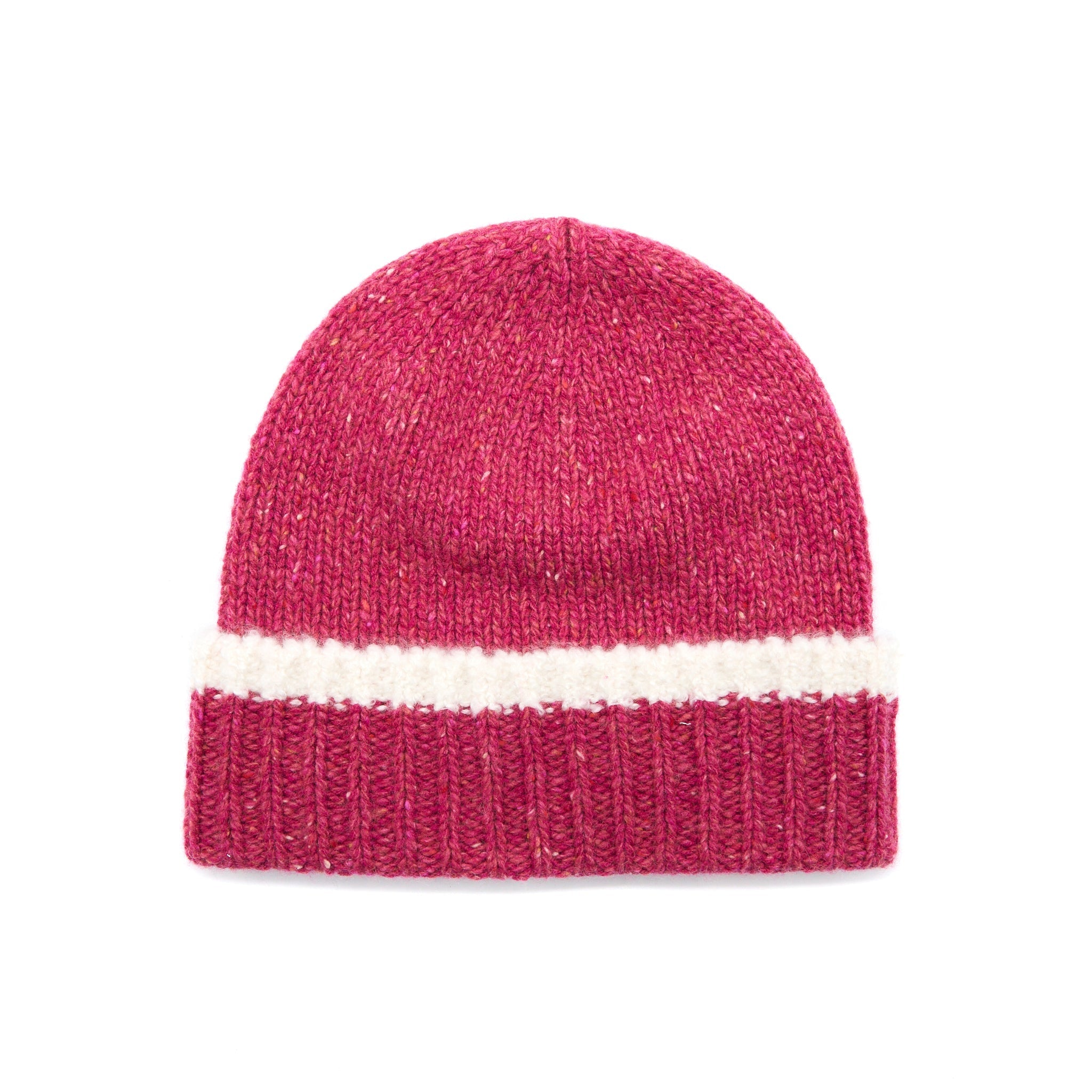 Chanel Beanie Hat Cashmere Pink/White